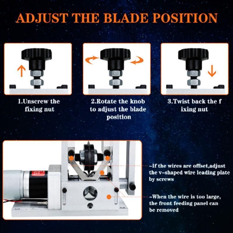 Electric Semi-auto Wire Stripping Machine Manual Cable Stripper Copper Recycling