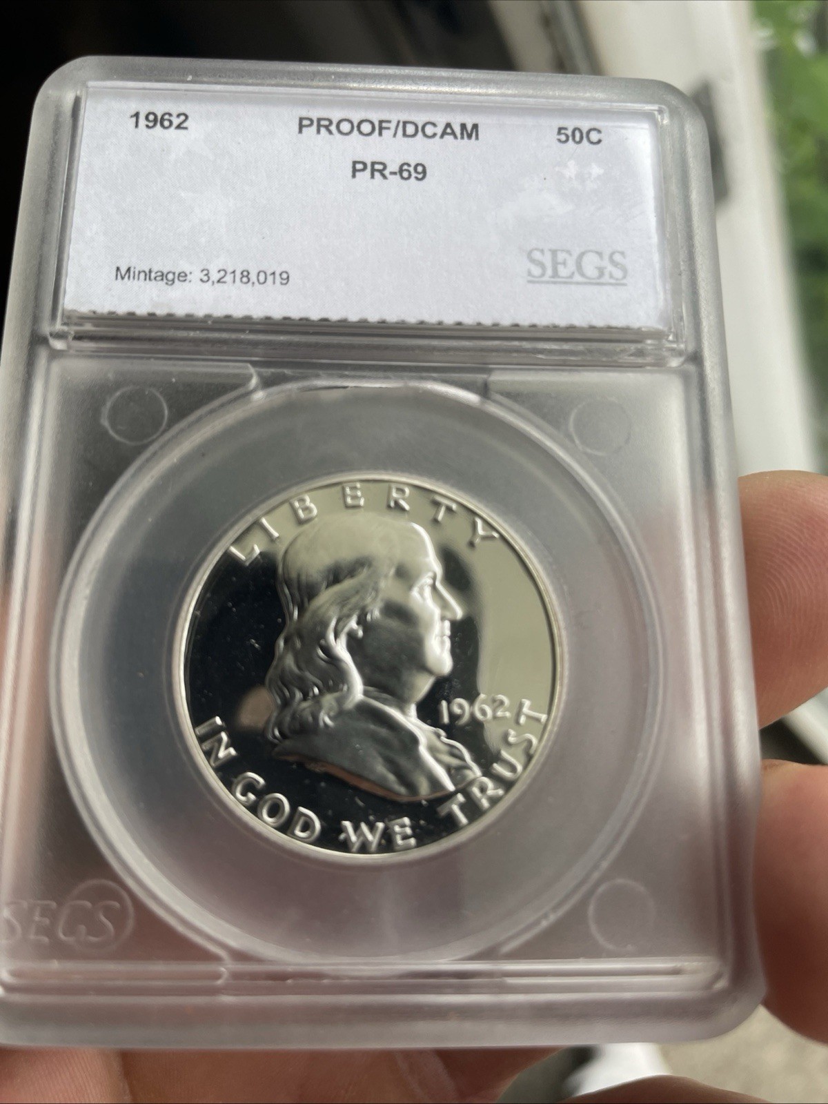 1962 Franklin Half Dollar Dcam Top Pop