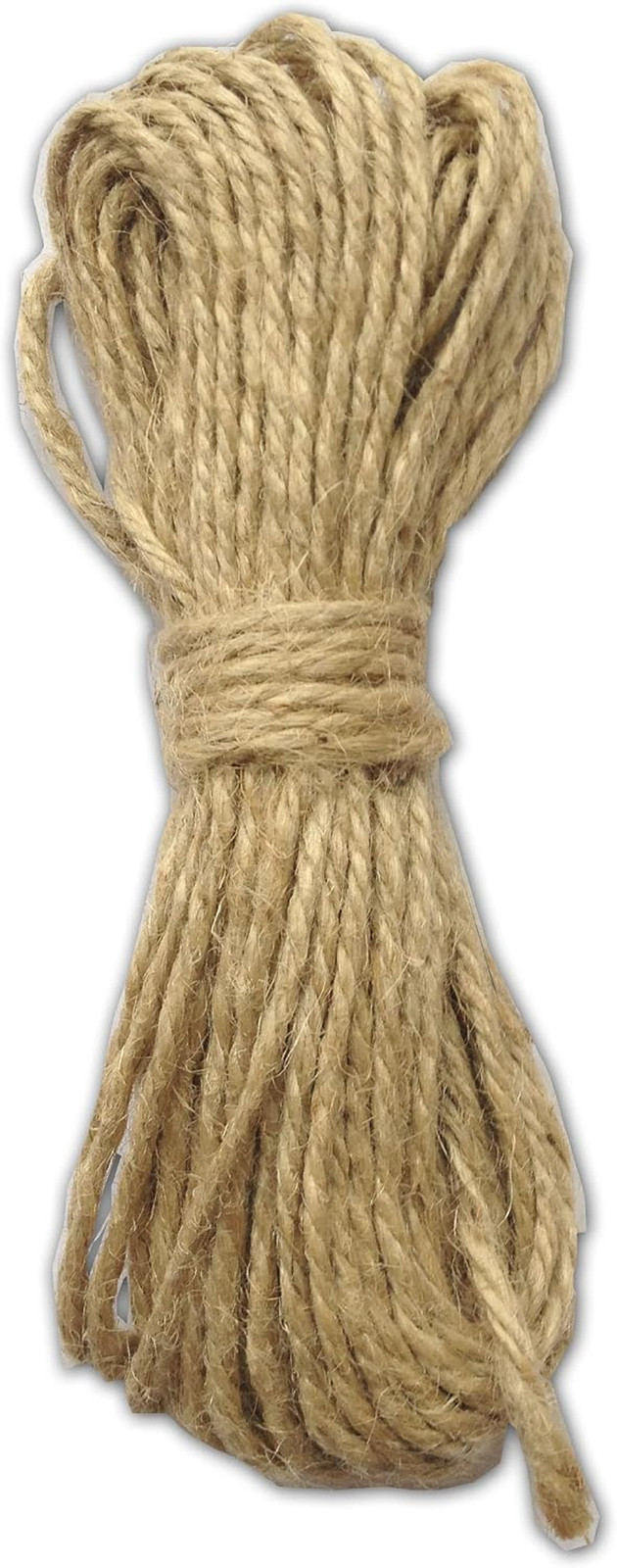 Jute Rope 2.5mm 90ft Natural for Large Clothespins