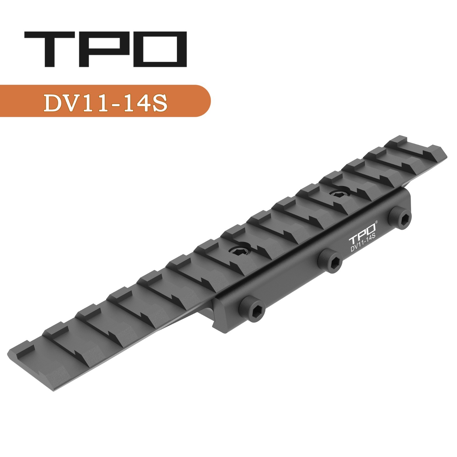 3/8" 11mm to 7/8" 20mm Dovetail to Picatinny Adapter Mount, Low Profile Adapter