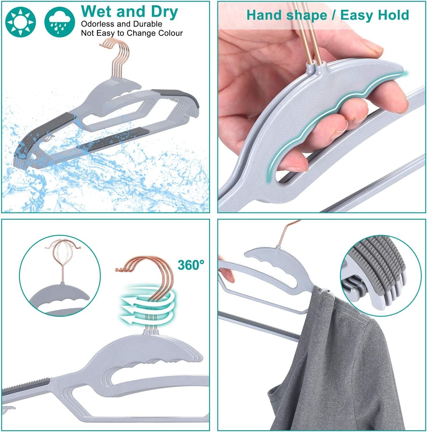 Ultra Thin Space Saving Hangers 50 Pack