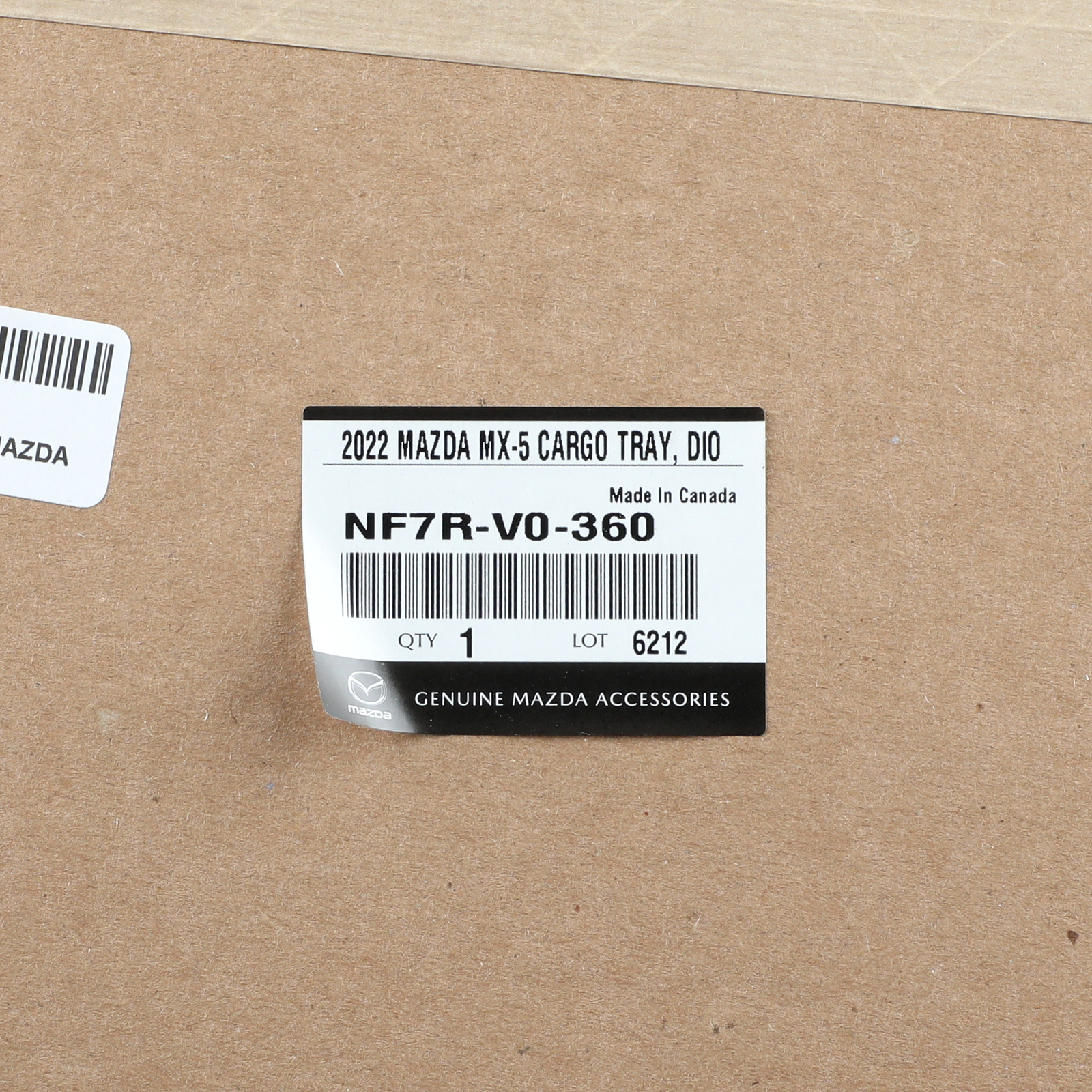 NEW OEM Mazda 2016-2023 MX-5 Miata Cargo Tray NF7R-V0-360