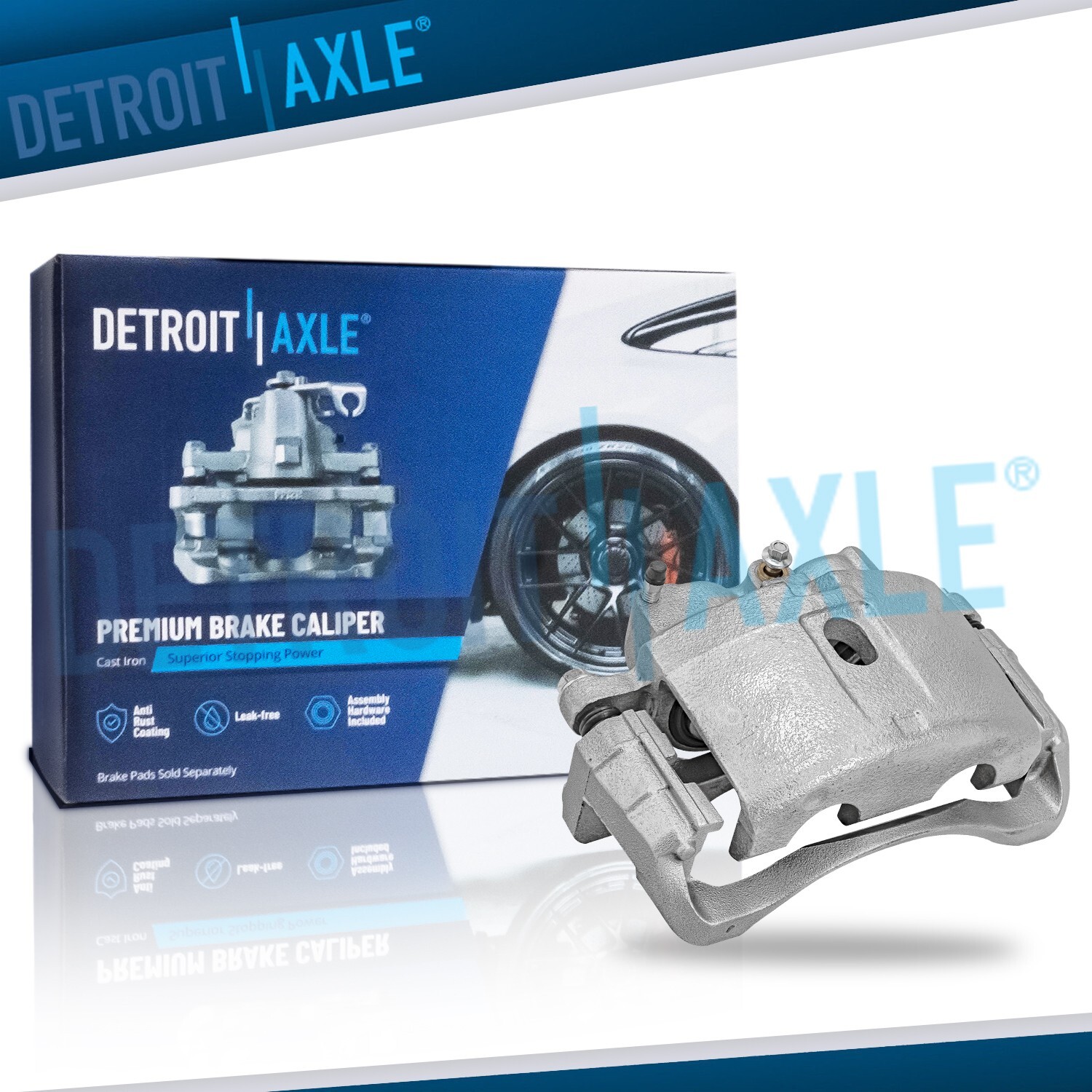 Front Left Disc Brake Caliper w/Bracket for Chevy GMC Silverado Sierra 2500 3500