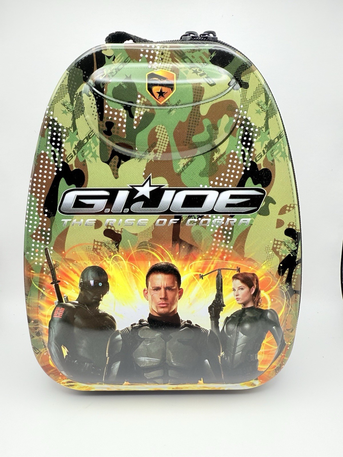 GI Joe tin zipper case TIN BOX COMPANY 8" Tall  .Metal Steel Lunchbox 31268