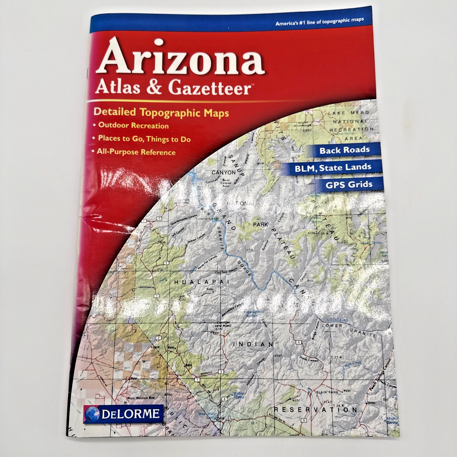 DeLorme Arizona Atlas & Gazetteer Detailed Topographic Maps Back Roads GPS Grids