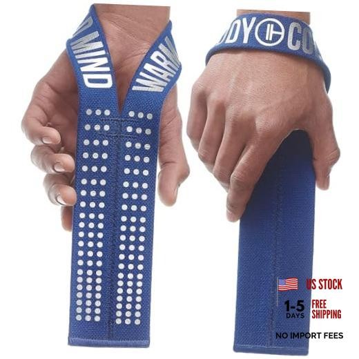 V1 Lifting Wrist Straps for Olympic Weightlifting - Rated at 660 Navy / Silver