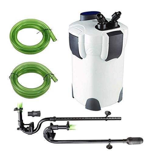 3-Stage External Canister Aquarium Filter 264 GPH for Clear Water