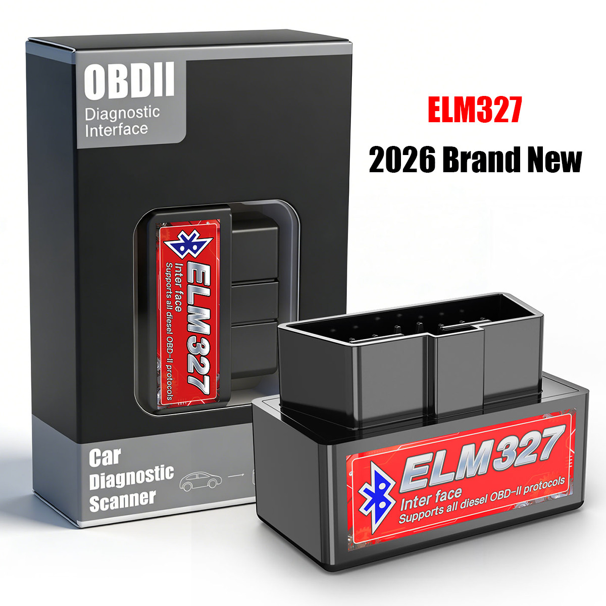 ELM327 OBDII Code Reader Bluetooth Interface Adapter Diagnostic Scanner Tool