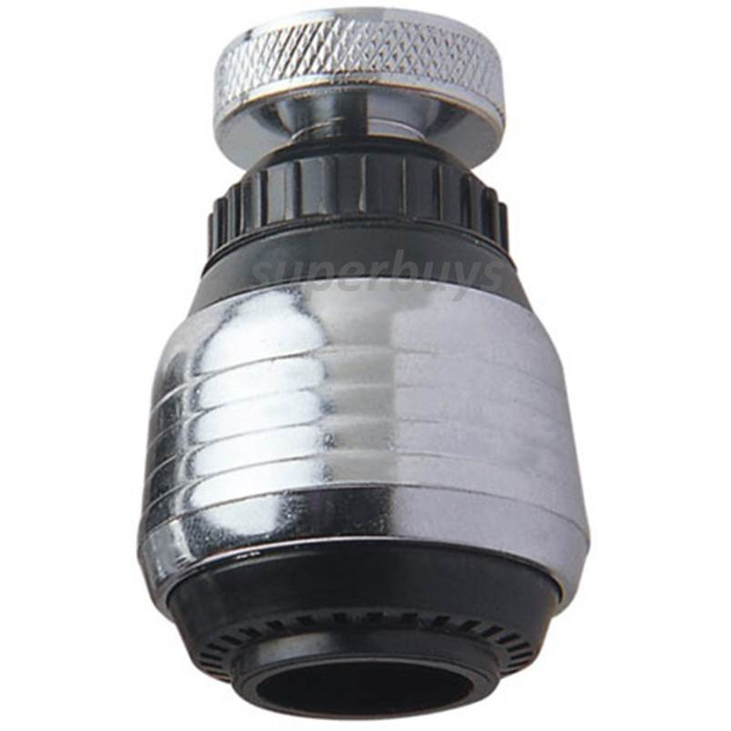 360 Degree Swivel Tap Aerator Sink Mixer Faucet Nozzle Chrome Dual Spray Aerater