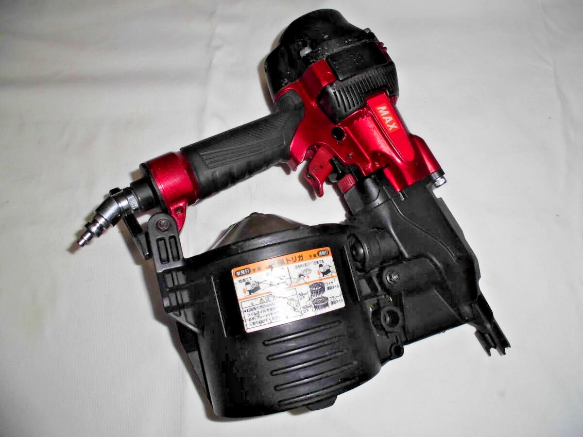 Max HN90N1 90mm High Pressure Coil Nailer Used Working From Japan 372