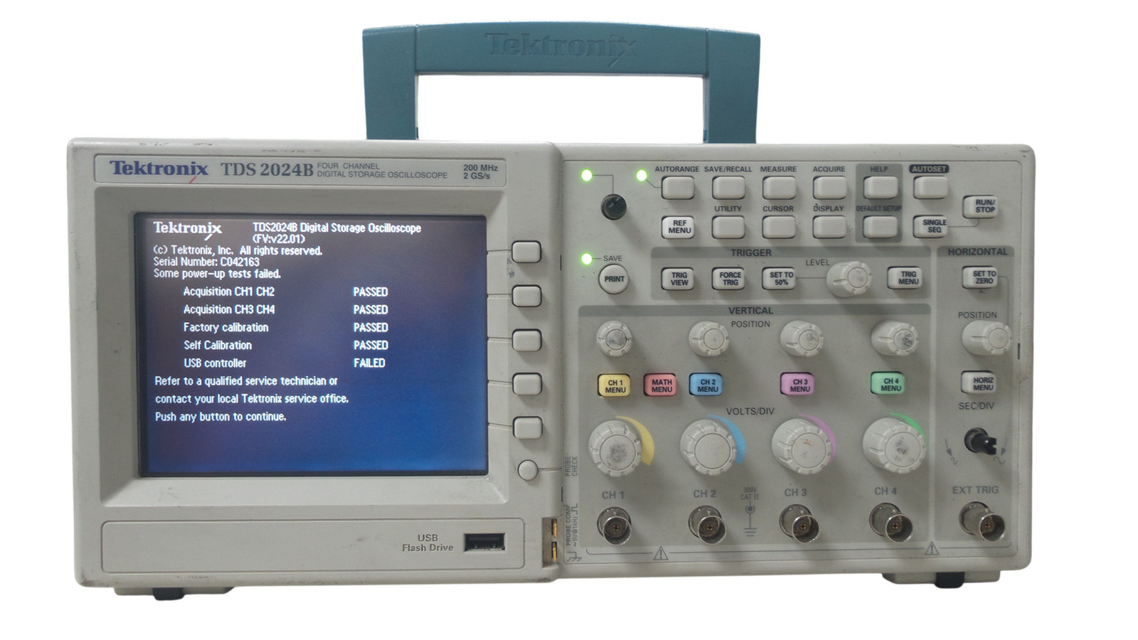 Tektronix TDS 2024B 4 Channel 200MHz Digital Oscilloscope  - Free Shipping