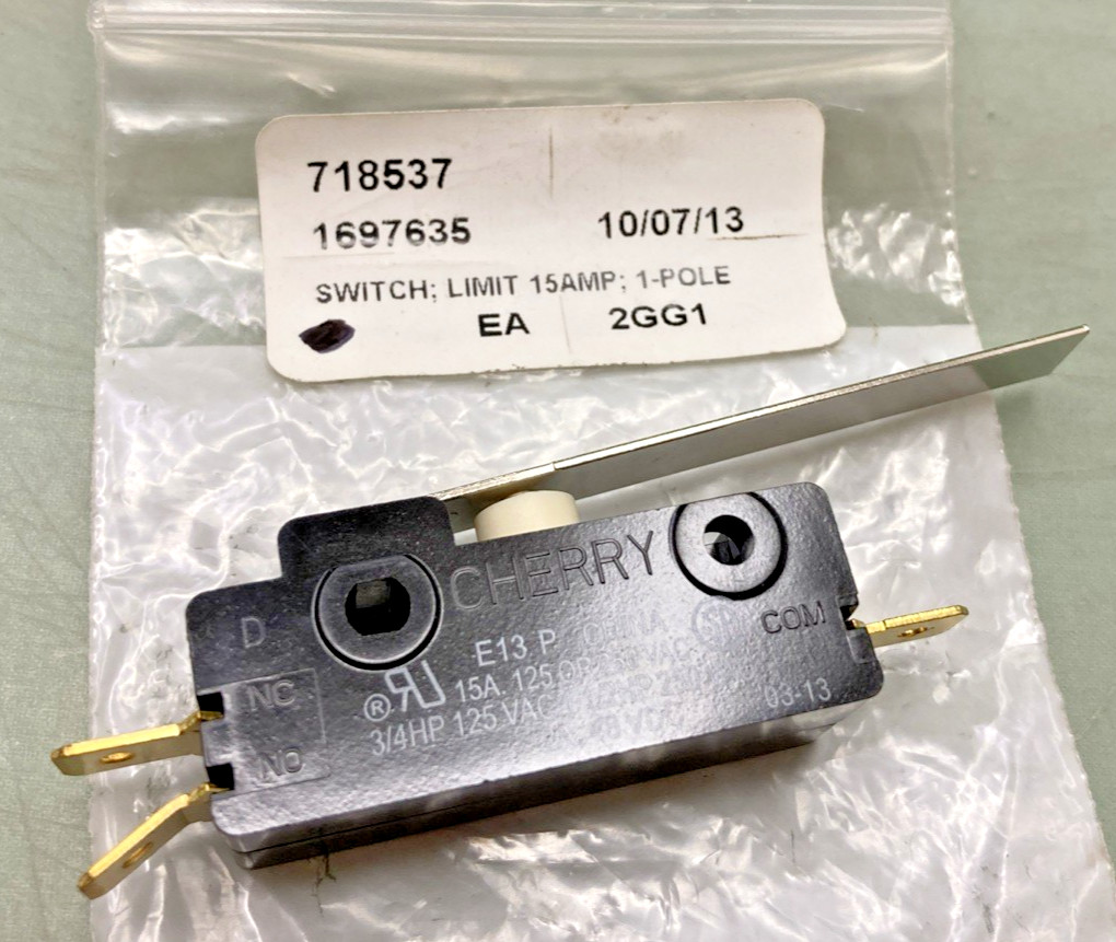 NEW REPLACES STOELTING 718537 MICROSWITCH LIMIT 1 POLE 15A