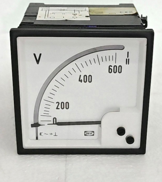 DEIF 2EQ96/2 Analog Double Voltmeter 0-600V Generator/Mains Synchronization