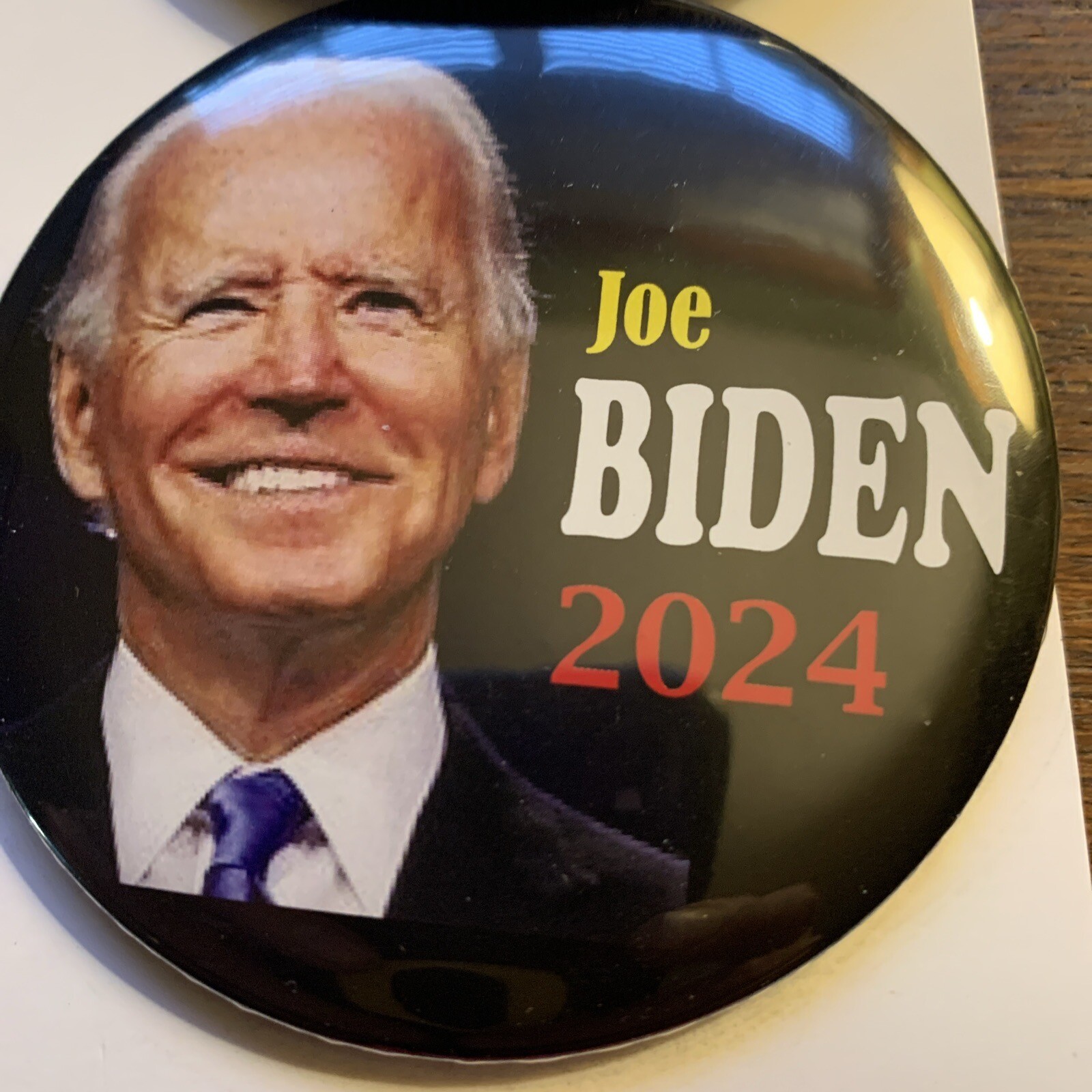 2024 Joe Biden 3 Inch Political Campaign Pinback Button