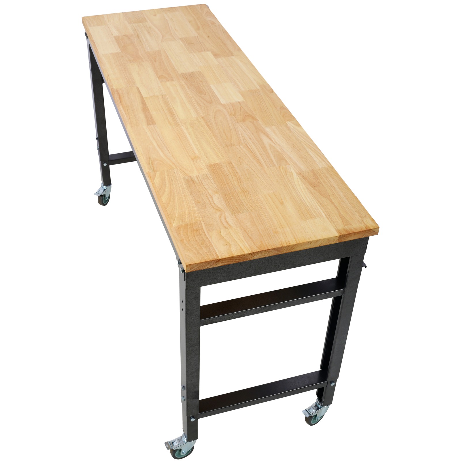 60" Rolling Workbenches Workshop Tool Bench 2000lbs for Garage Adjustable Height