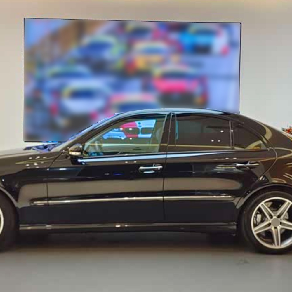 Glossy Black Chrome Delete Window Trims sticker For Benz E-Class W212 2009-2016