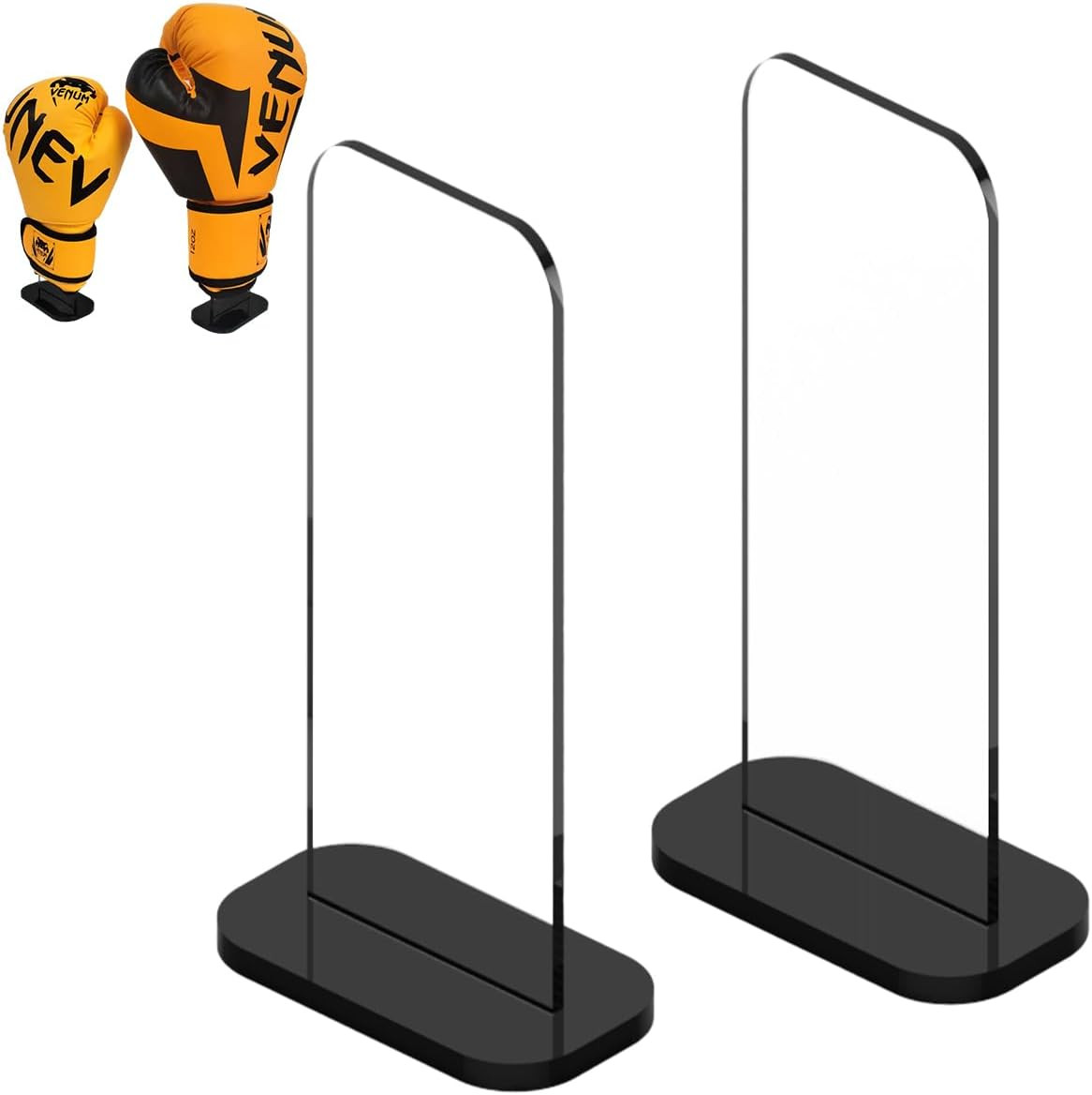 1 Pack Boxing Glove Stand, Boxing Gloves Display Case, Vertical Boxing Glove Dis