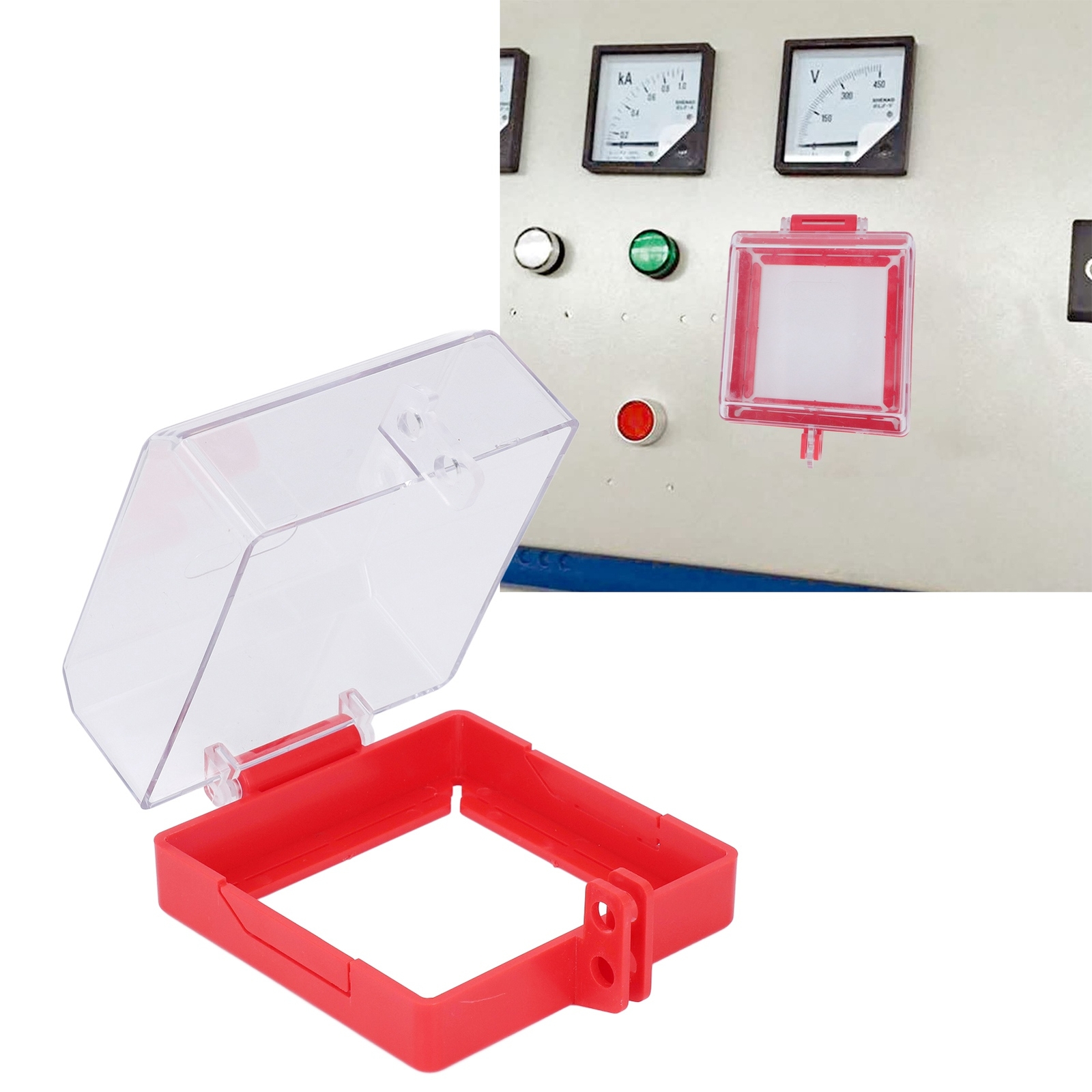 Emergency Stop Button Cover Push Button Switch Lockout Protector Case With Parts