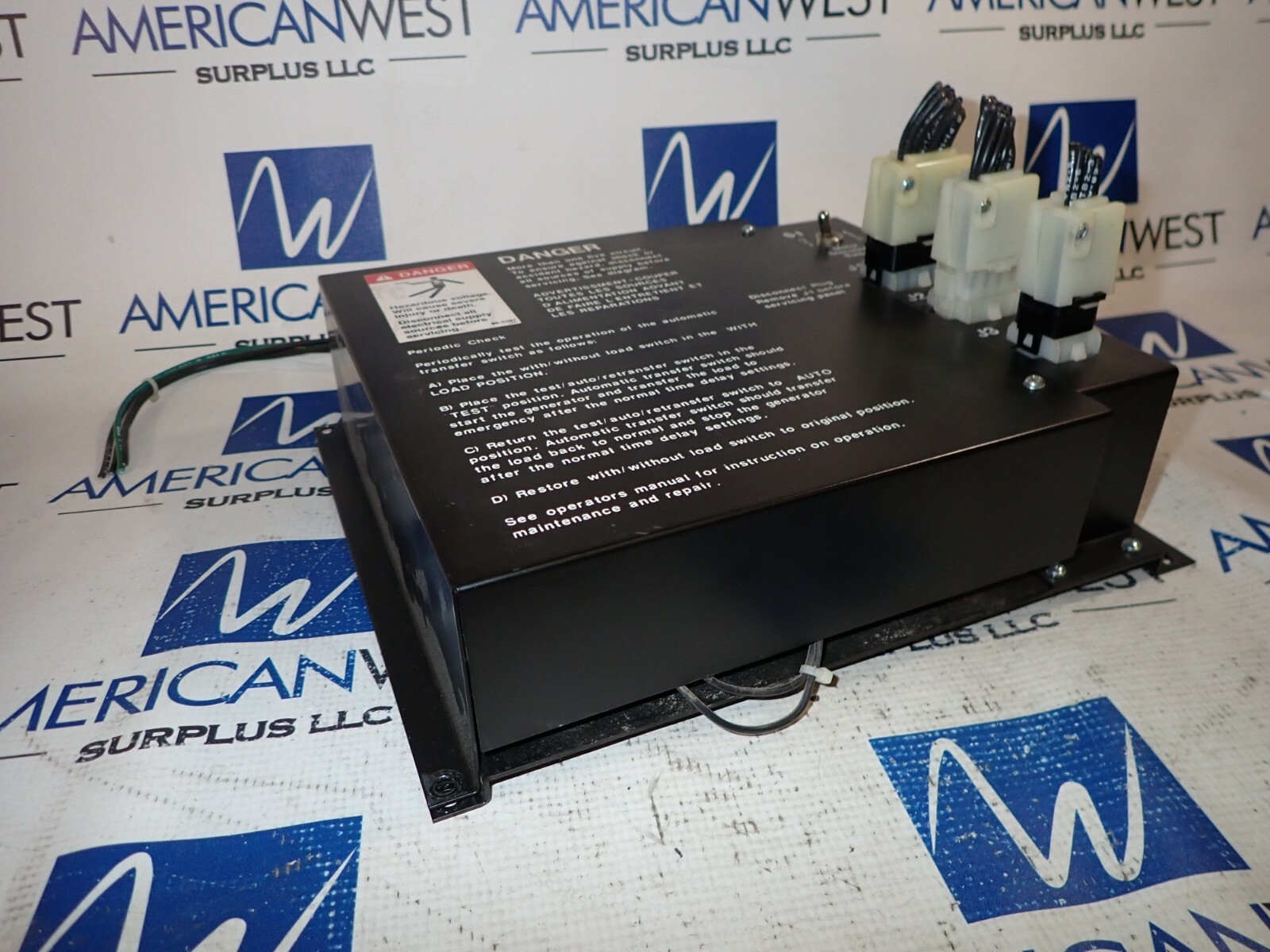 30-310502 Motor Disconnect Switch Control Panel -USED