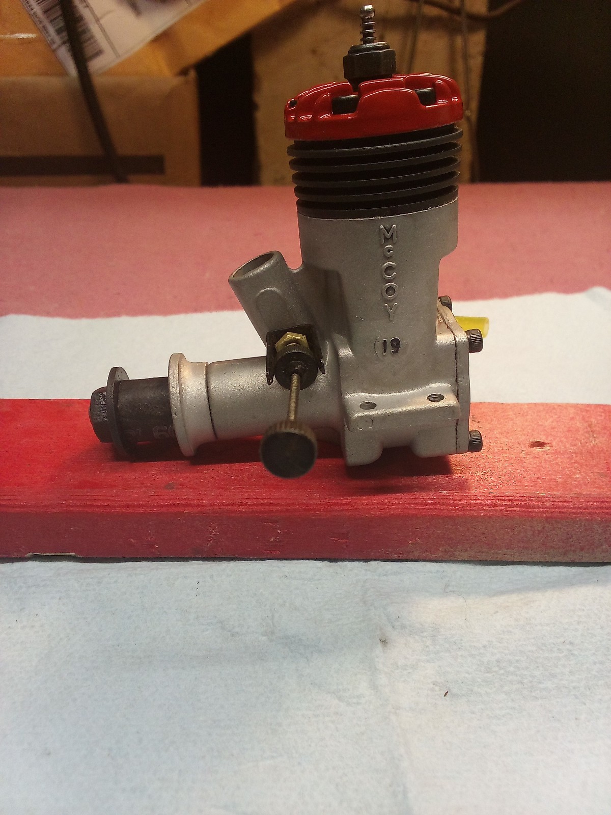 Vintage McCoy 19 Red Head Model Airplane Engine