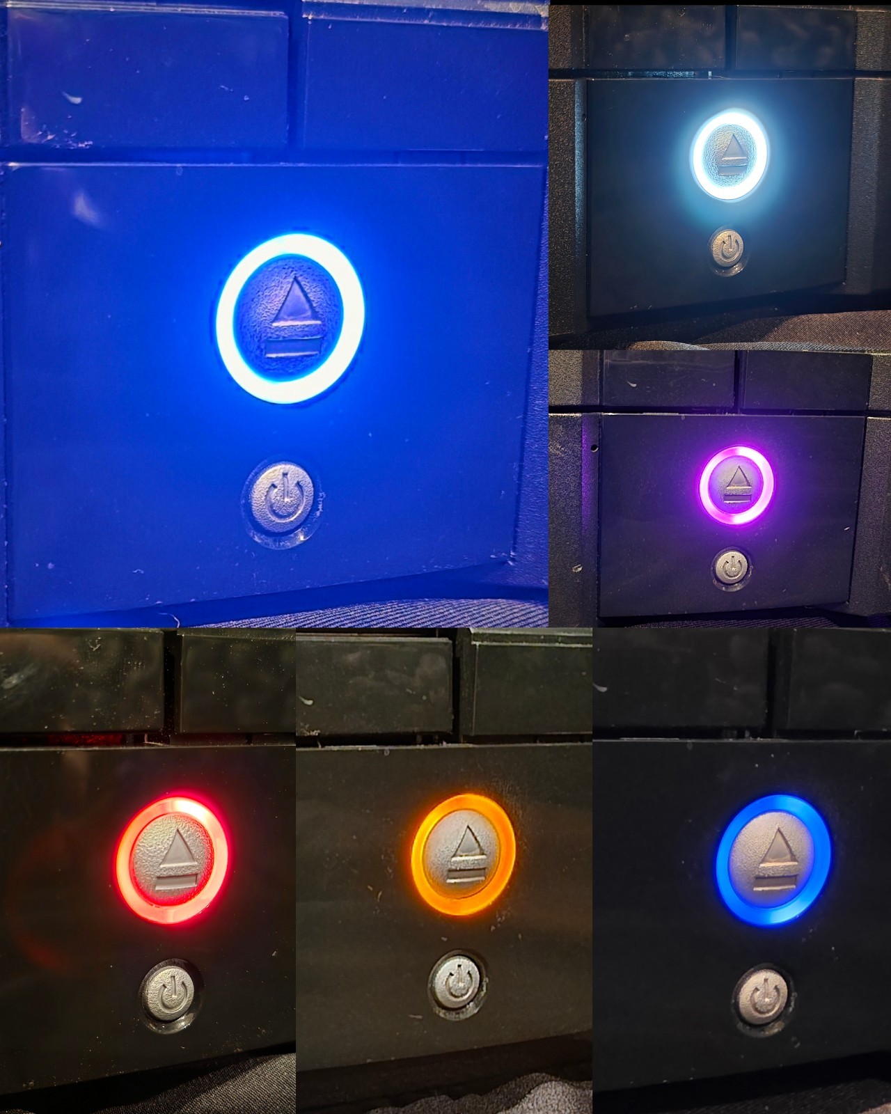 Original Xbox Power / Eject PCB Front Panel LED ROL Kit Custom Many Colors