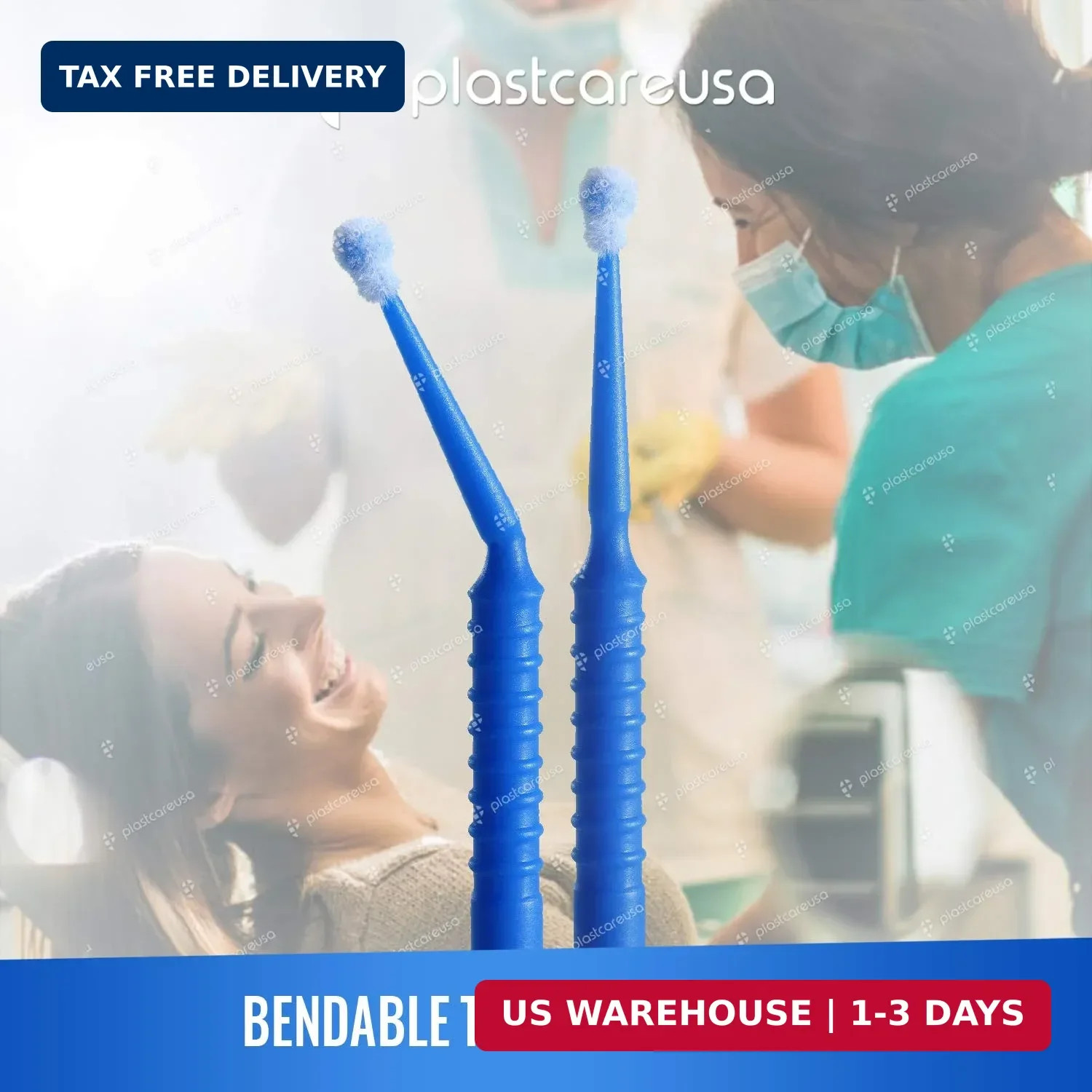 400 Fine Micro Applicator Brushes - Disposable Dental Microbrushes with Bendable
