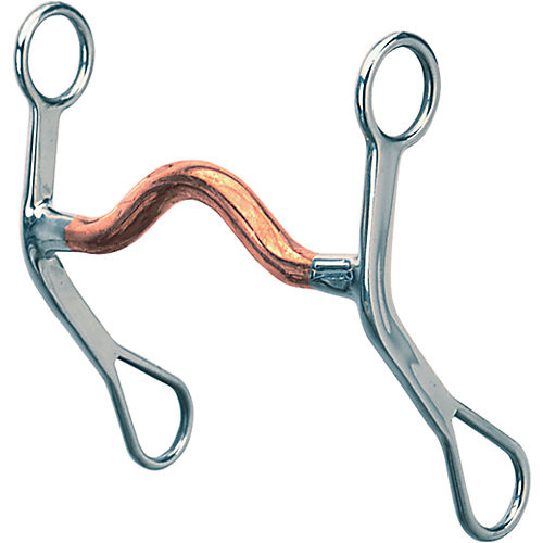 Weaver Leather Weaver SS Medium Port Copper Mouth Curb Bit