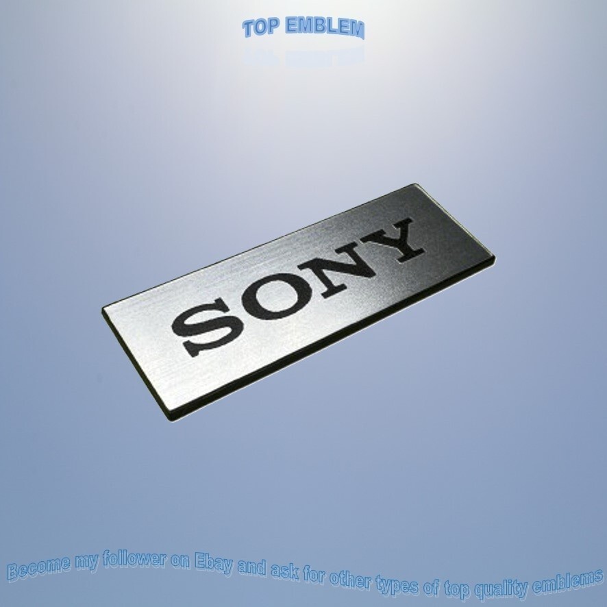 SONY emblem badge replacament logo decal sticker aufkleber remote signature