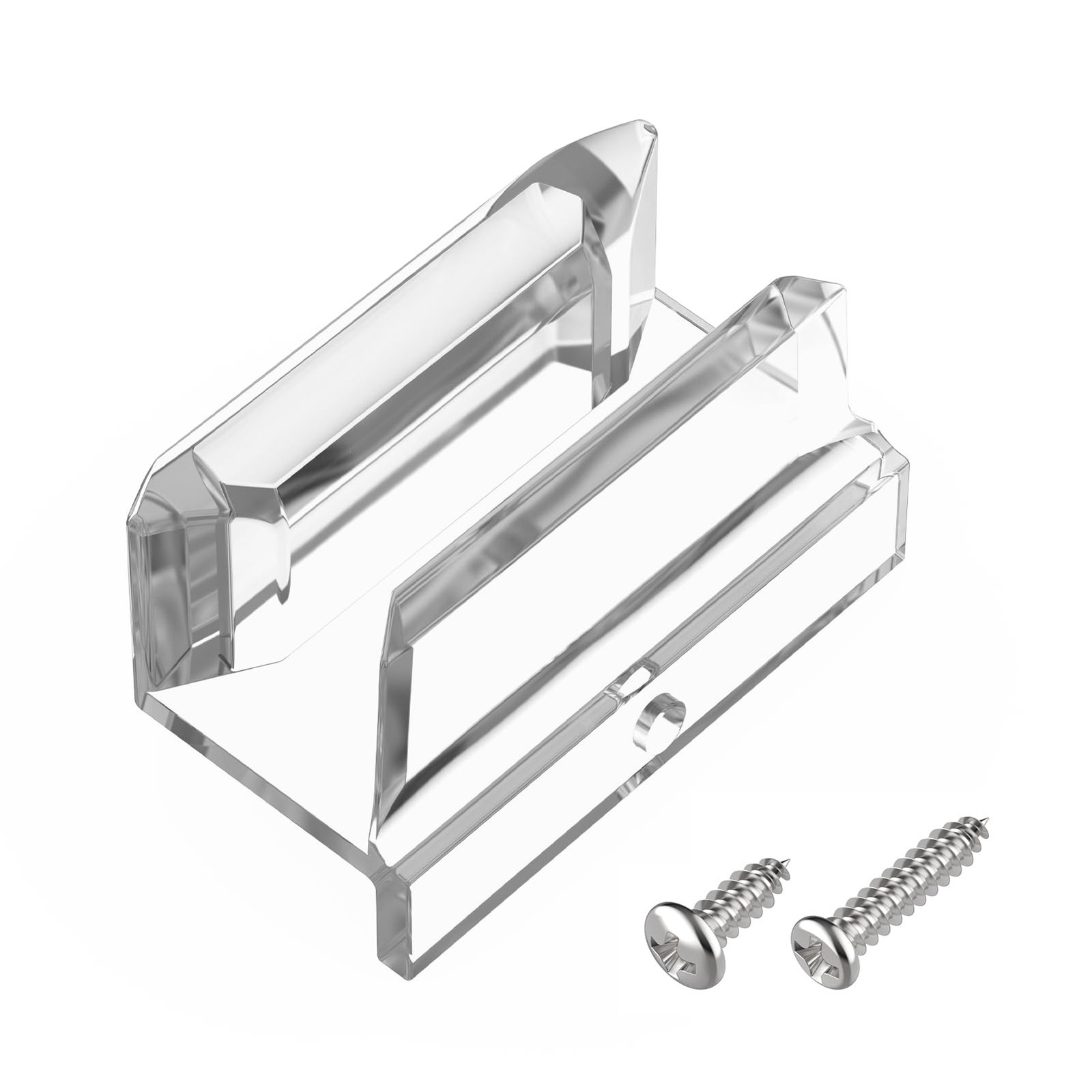 Clear Acrylic Sliding Shower Door Bottom Guide with Screw fits 1 Pack,