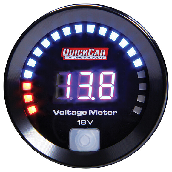 Quickcar Racing Products 67-007 Digital Volt Gauge 8-18
