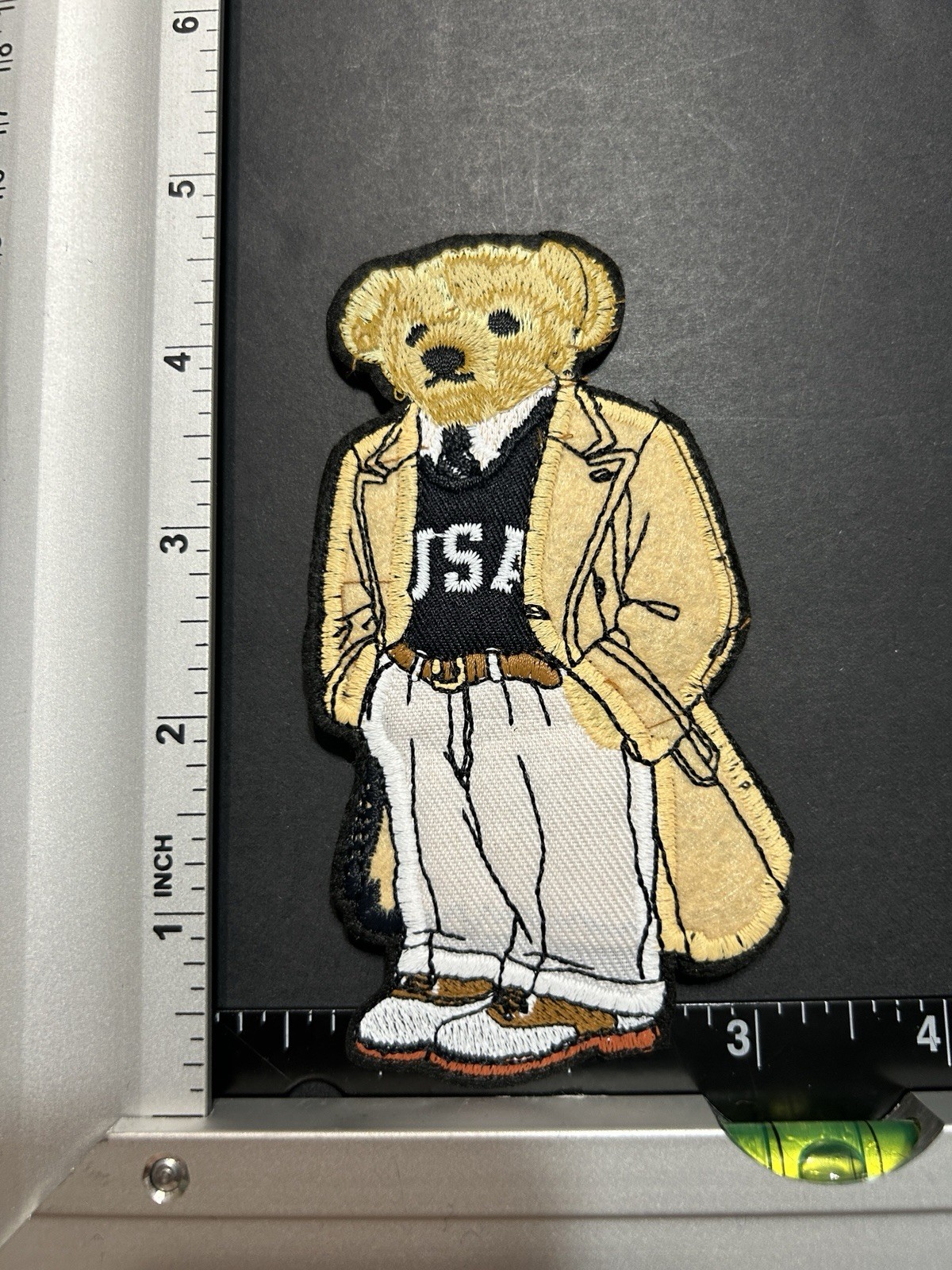 Preppy-style Bear Patch Iron on 4.5”X2.6”