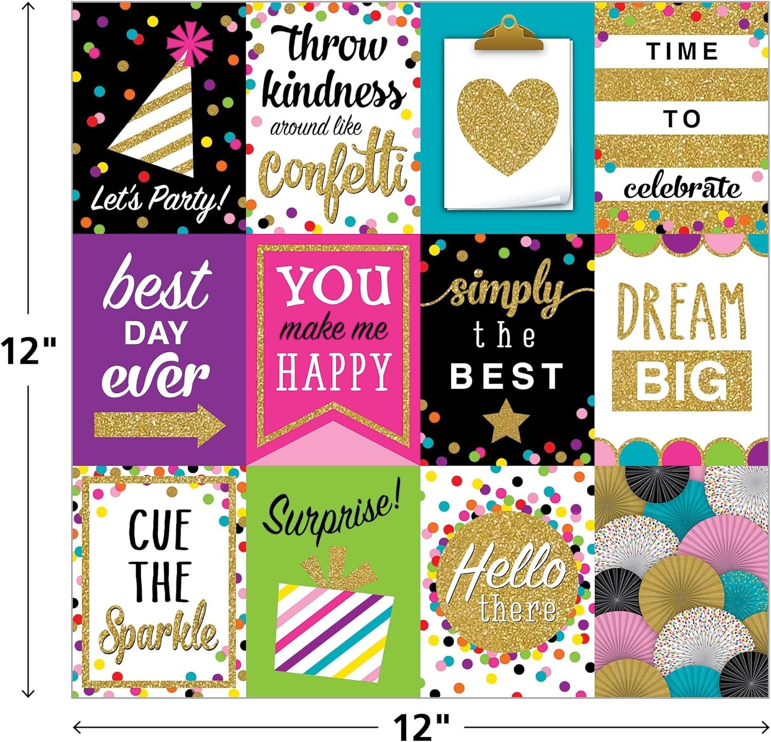 Confetti Project Paper Pad 12" x 12"