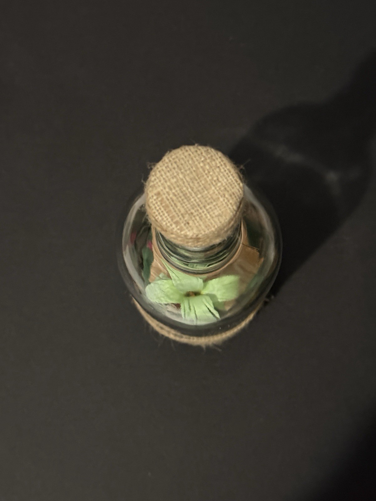 Vintage Handmade Philippines Diorama in Glass Bottle Detailed Tropical Hut Scene