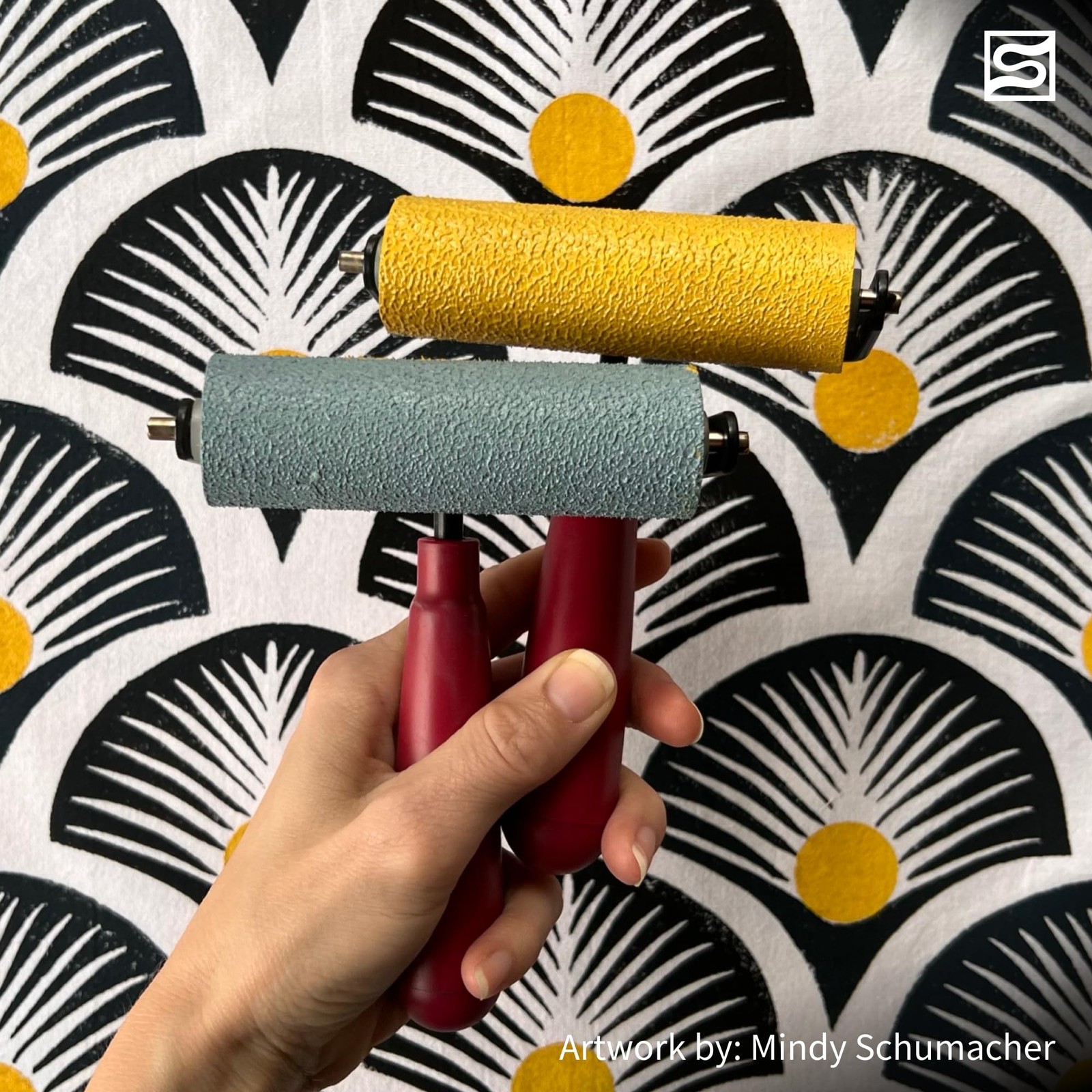 Speedball Soft Rubber Brayer, 2-Inch - Printmaking Roller Tool Kitchen
