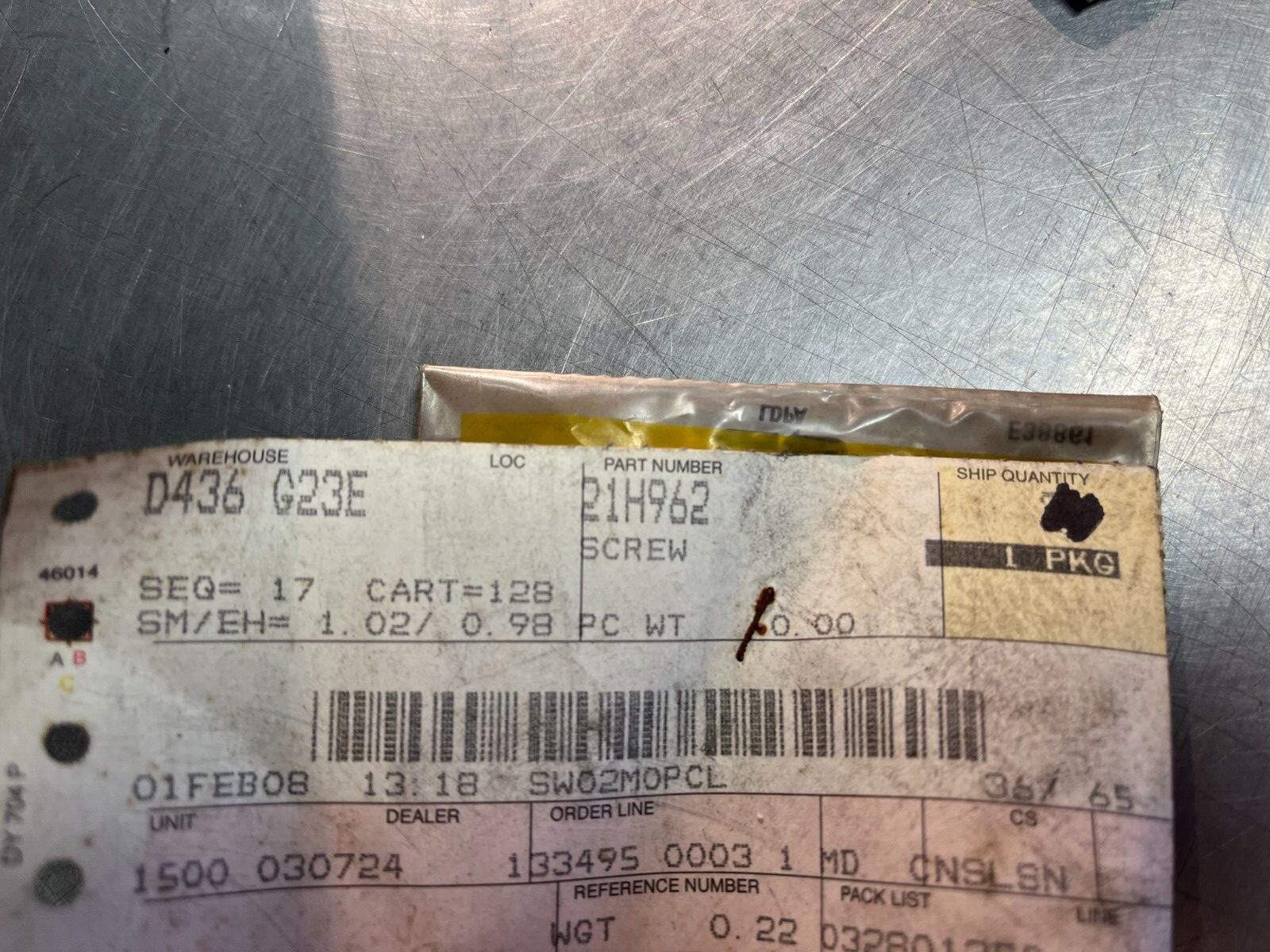 21H962 OEM John Deere Screw QTY 5