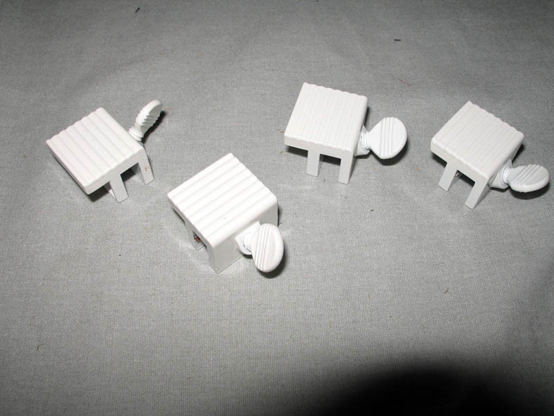 4 Pk Home Depot Sash Lock w/ Thumb Screw White Die Cast