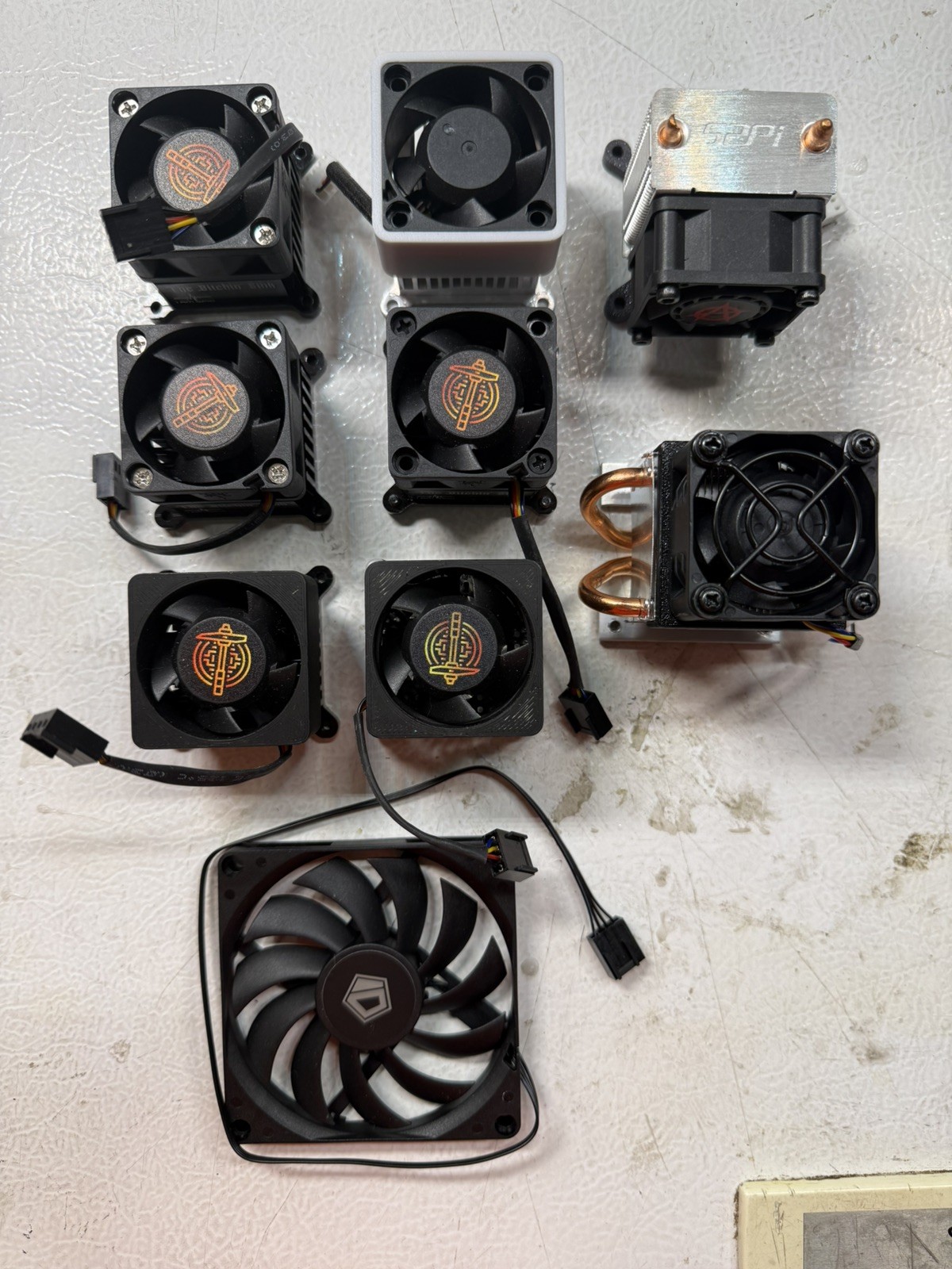 Bitaxe Nerdaxe Lot of 8 Heatsink and Fans i am GPIO 40mm