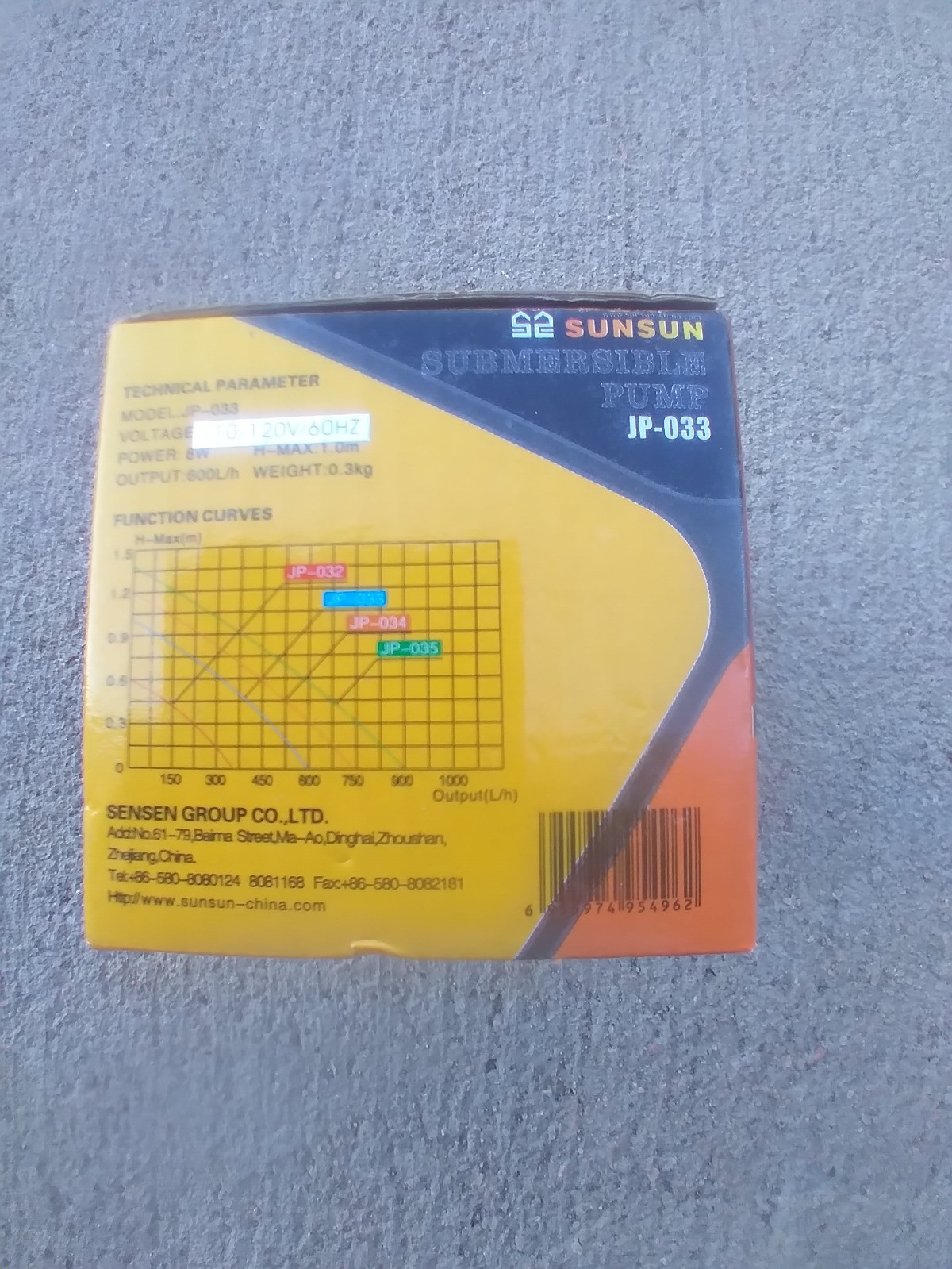 Sunsun Submersible Pump JP-033