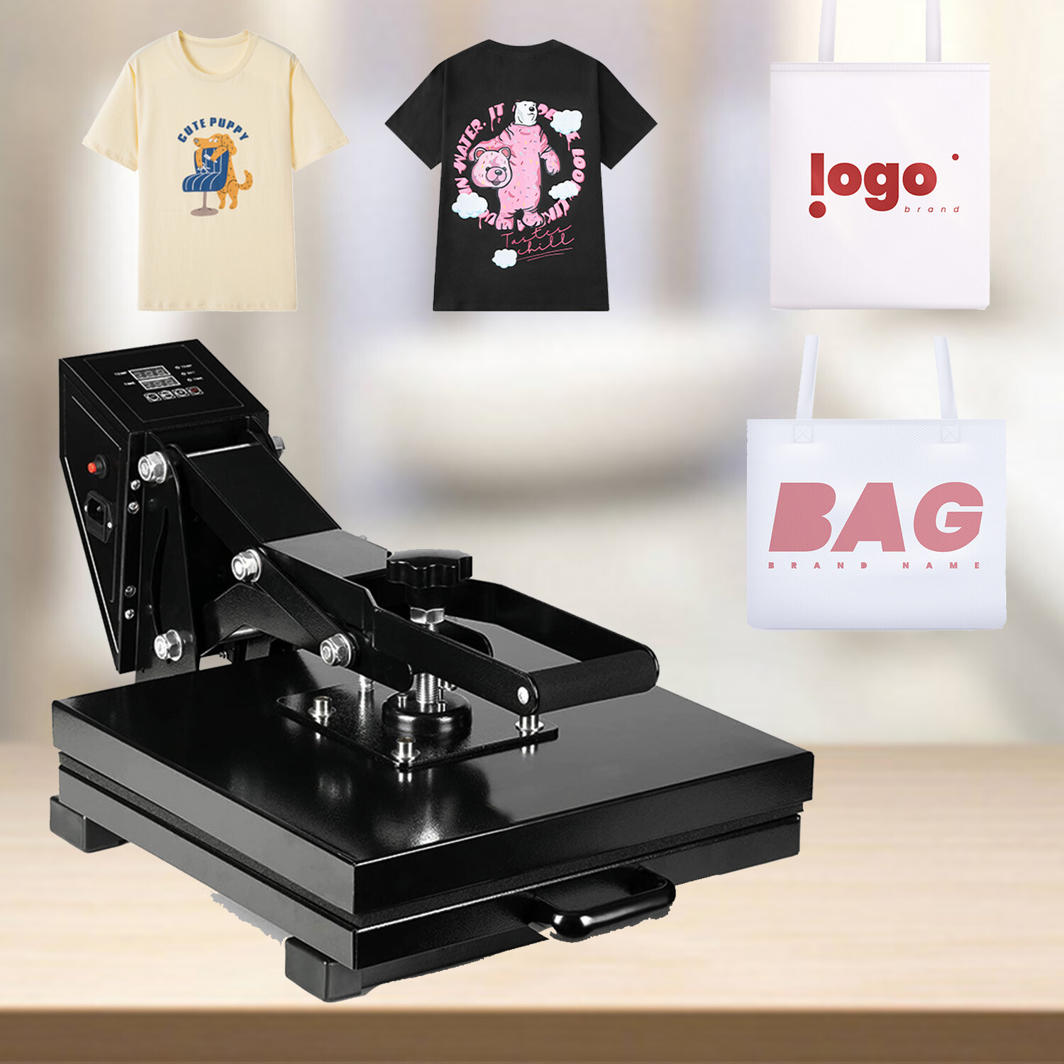Digital Heat Press 20"x16" T-shirts/Plates/bag Sublimation Transfer Machine