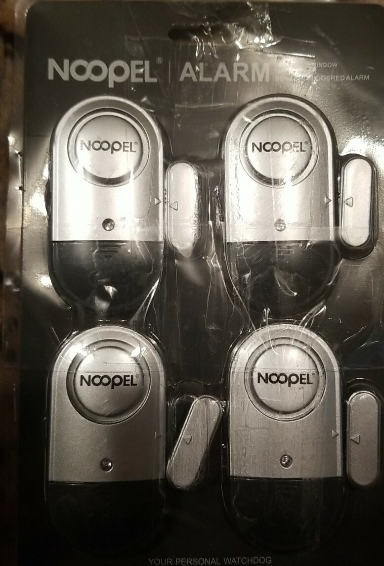 Door Window Alarm 4 Pack Noopel Security Wireless Sensor & HD Security Camera