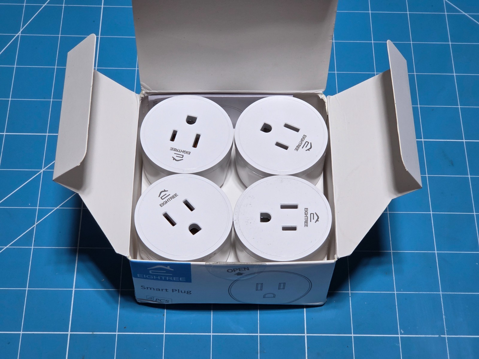 EIGHTREE Smart Plug 4-Pack Mini Wi-Fi Outlet Works w/ Alexa Google Home 15A