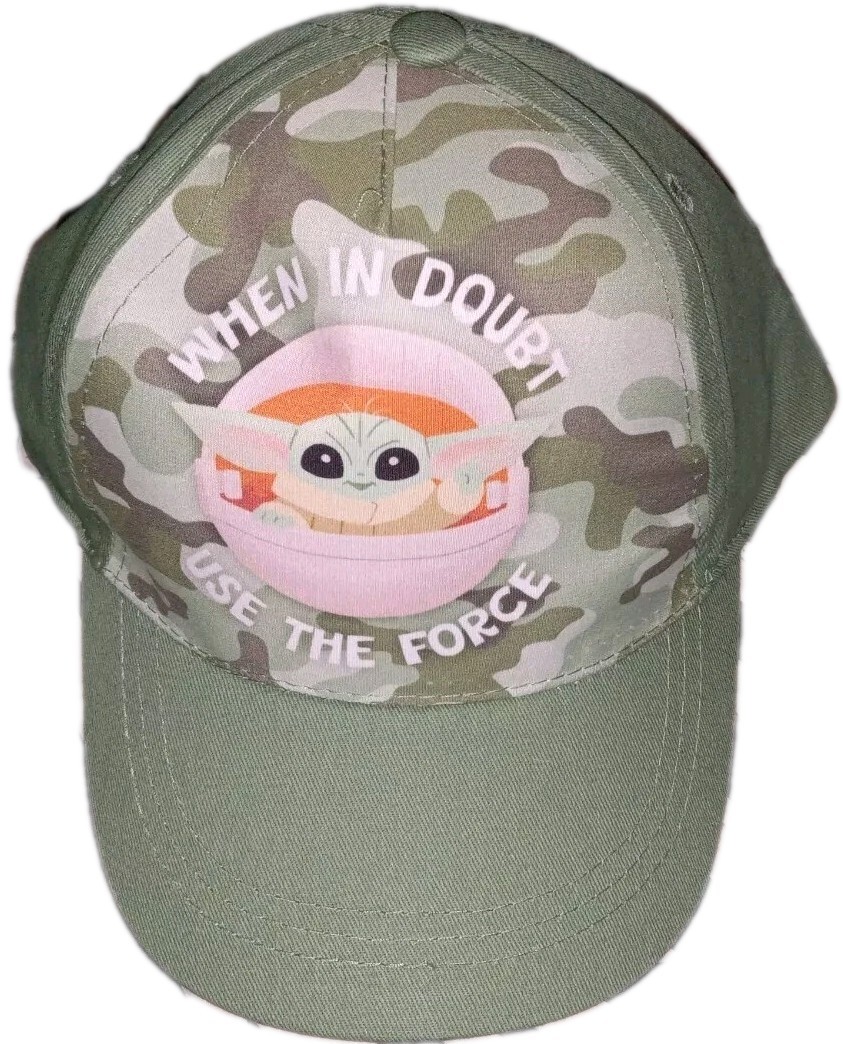 Star Wars The Mandalorian Hat Baseball Cap Green Hook Loop Adjustable Baby Yoda