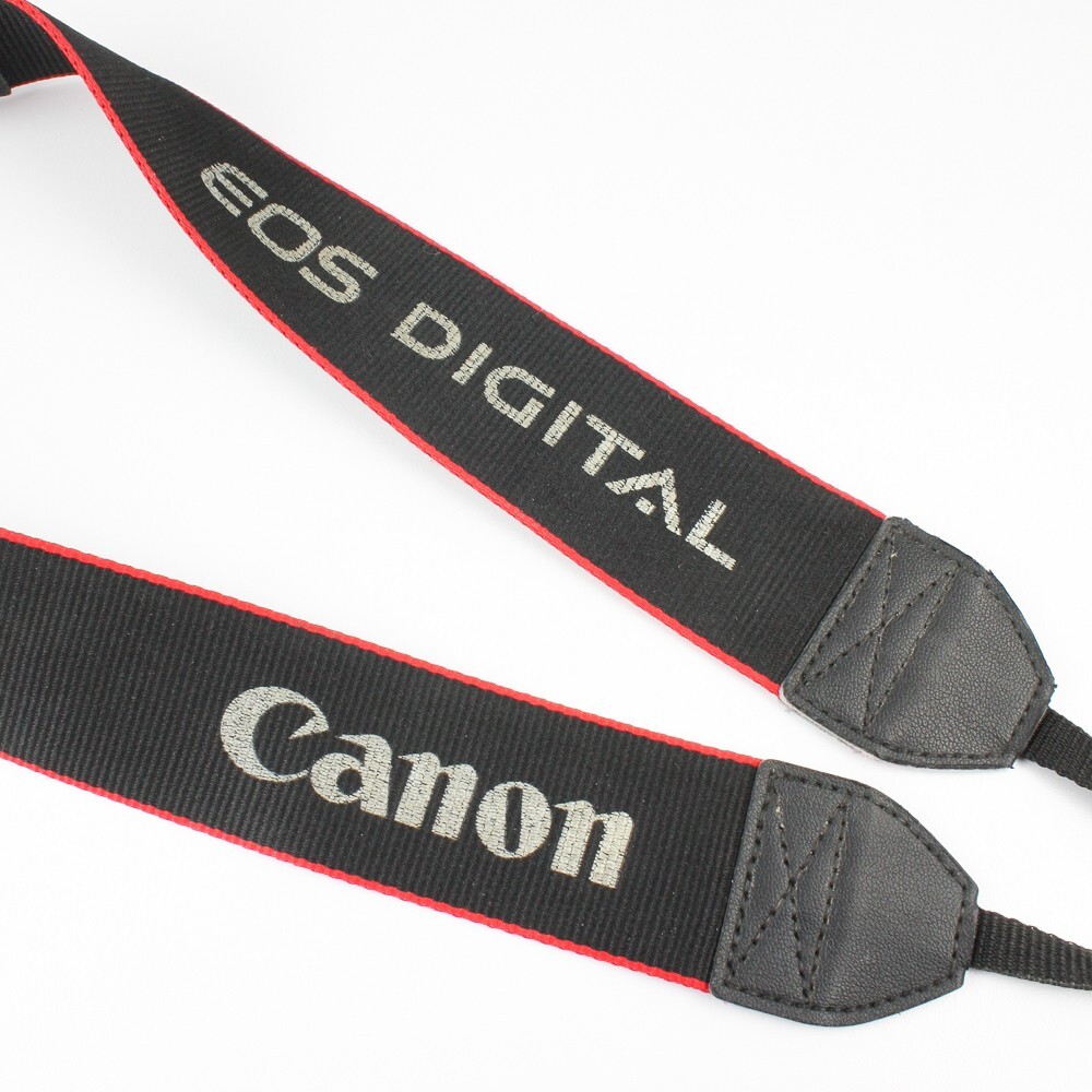 Canon EOS Digital Camera Strap - Red/Black/White Nylon 1.5"