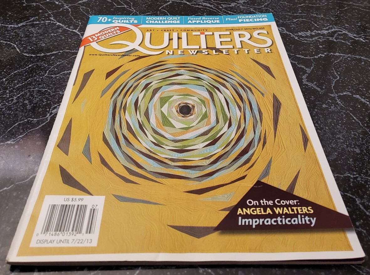 DW15 QUILTERS NEWSLETTER MAGAZINE, JUNE/JULY 2013 NO. 434