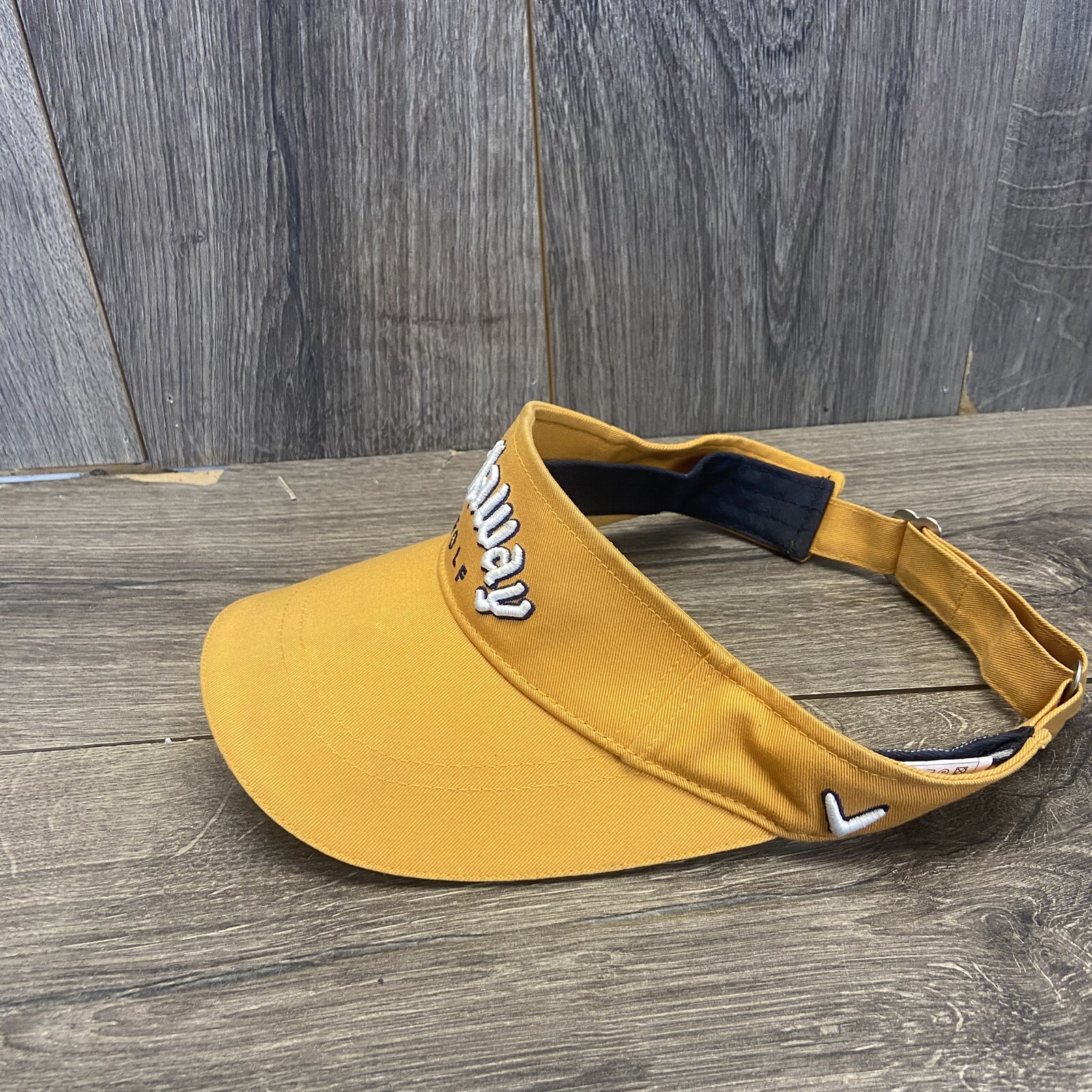 Callaway Golf Visor Adjustable Strapback Embroidered Orange Logo