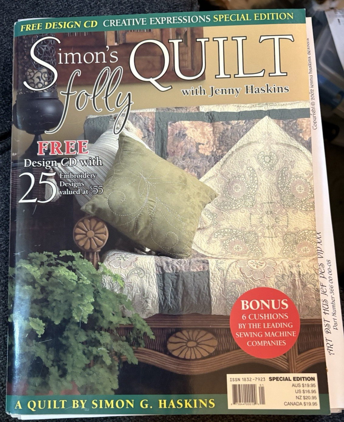Rare Simon's Quilt folly Special edition w. patterns/templates~Jenny Haskins