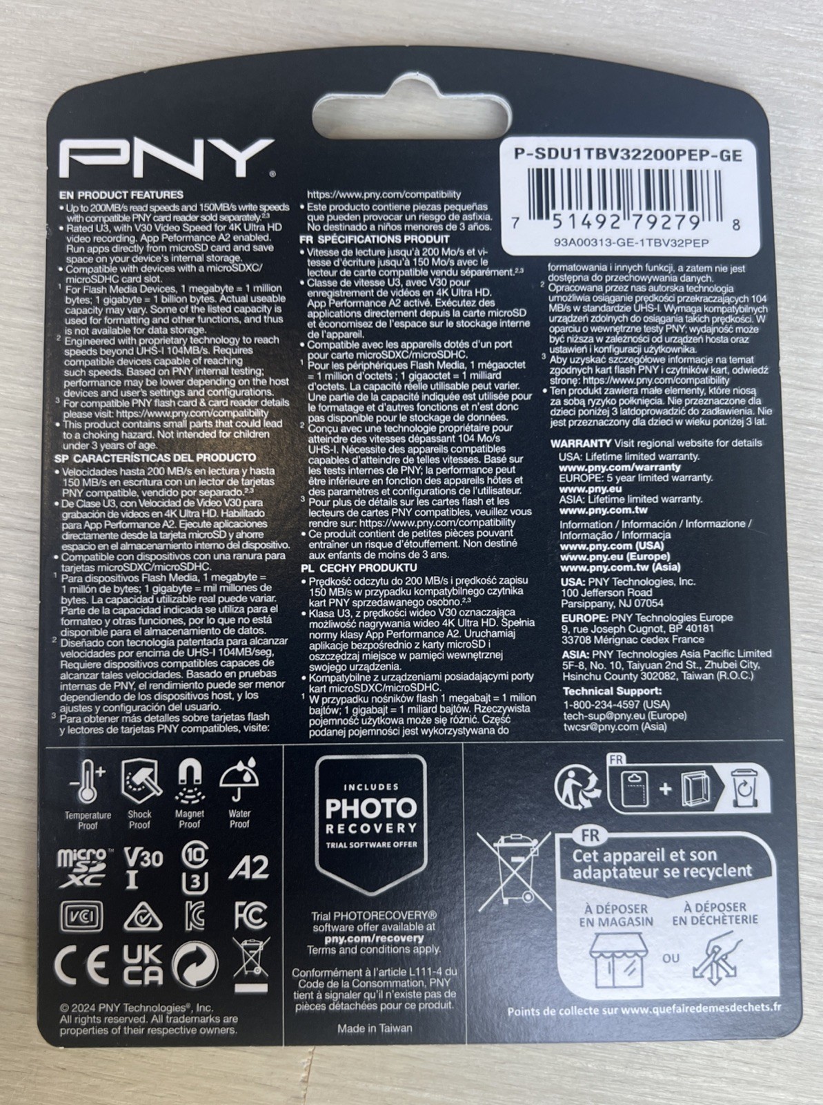 PNY 1TB PRO Elite Prime 4K microSDXC Flash Memory Card - New