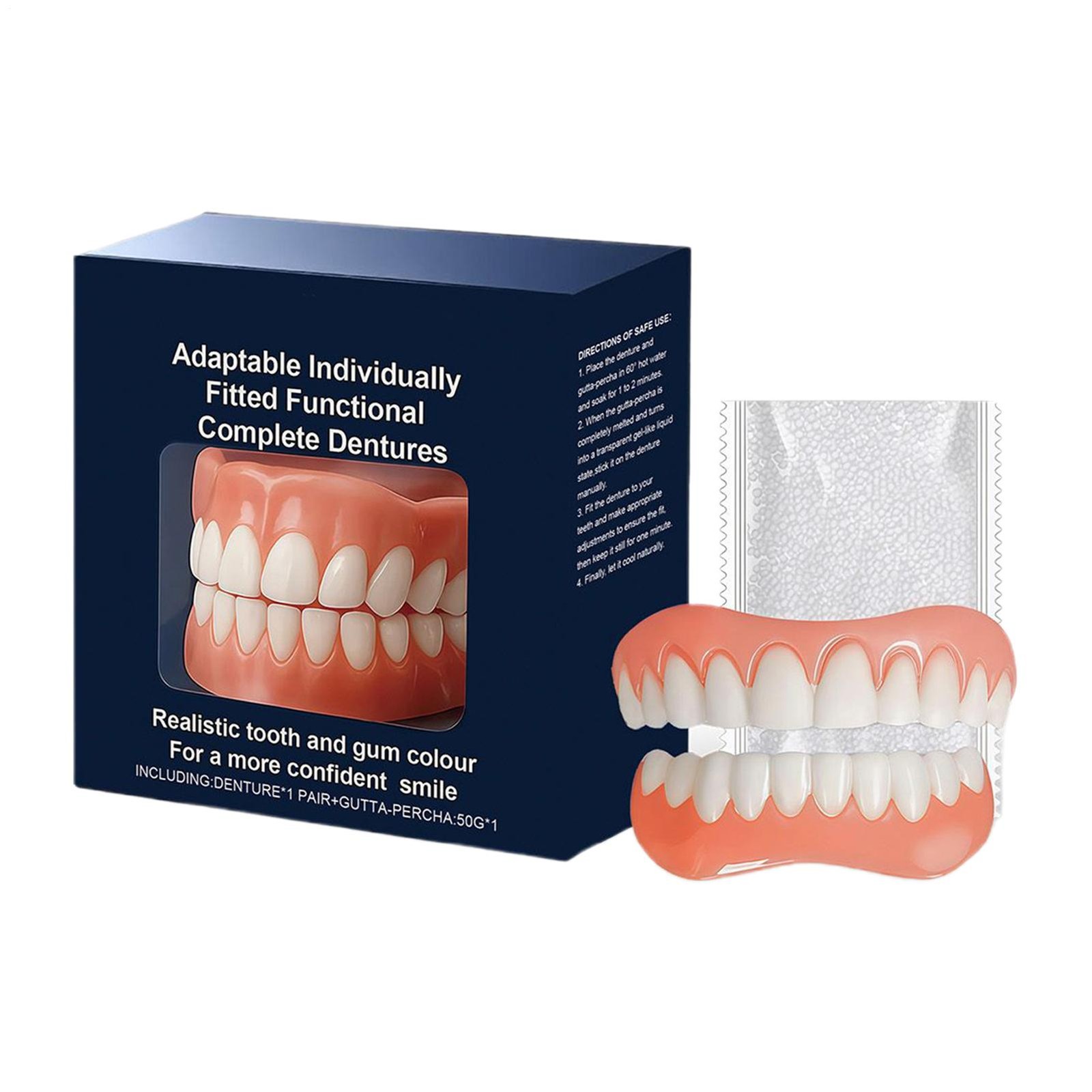 Adaptable Individually Fitted Functional Complete Temporary Dentures
