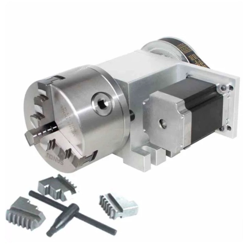 4th Axis for Engraving Machines, A-Axis, Rotation Axis, CNC Indexing Head