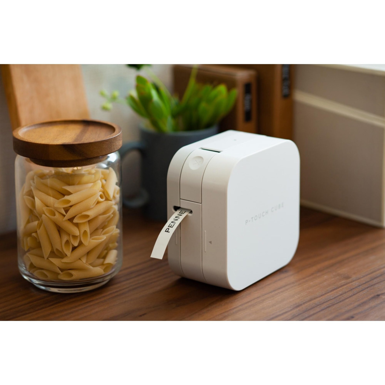 P-Touch Cube Color Smartphone Label Maker, Bluetooth Wireless Technology, Mul...